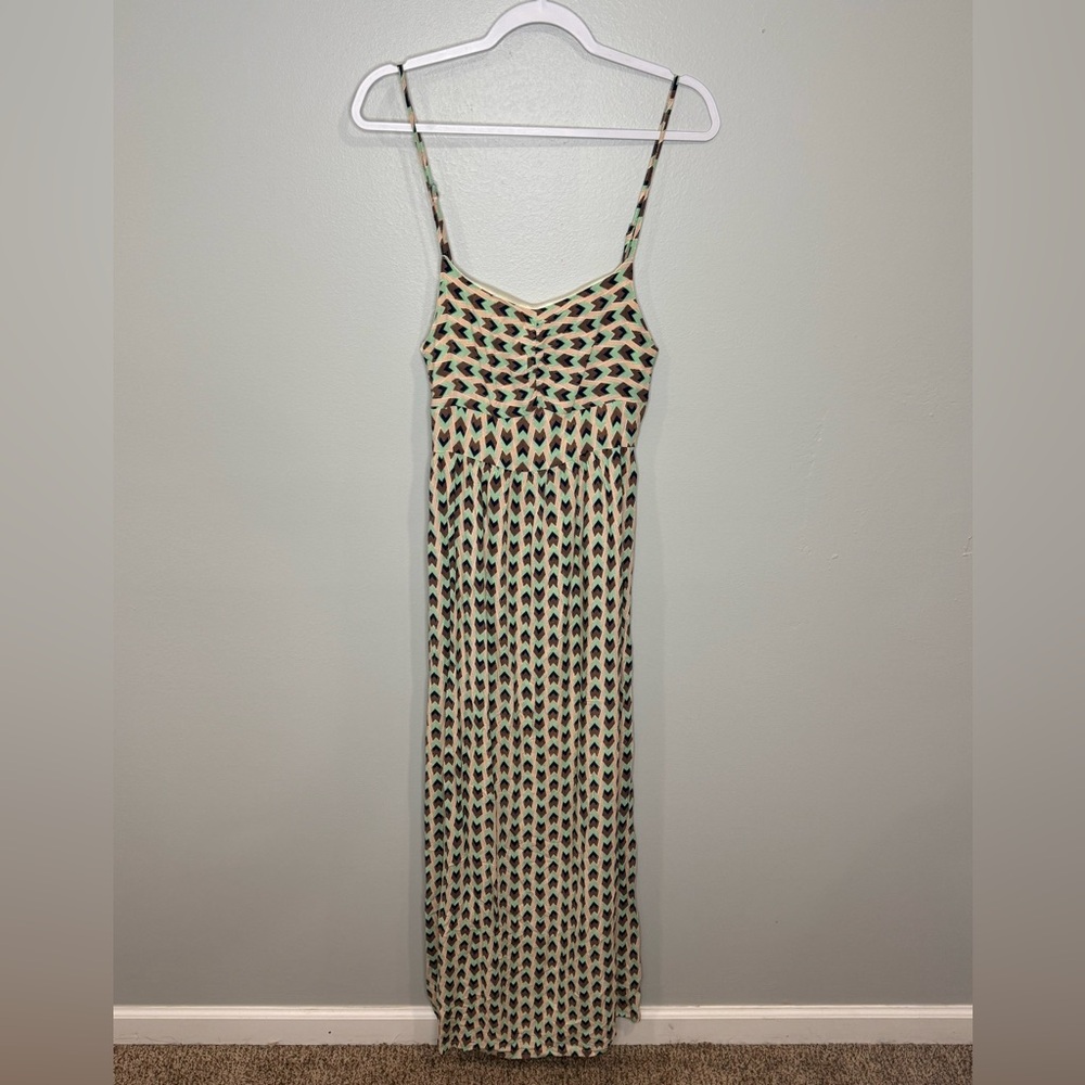 Tulle-XS-maxi dress-navy/green/orange/beige-womens